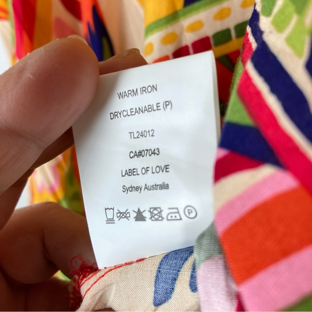 Label Of Love Anthropologie Calista Resort Mini Dress Cover Up V Neck Size small - Picture 10 of 16